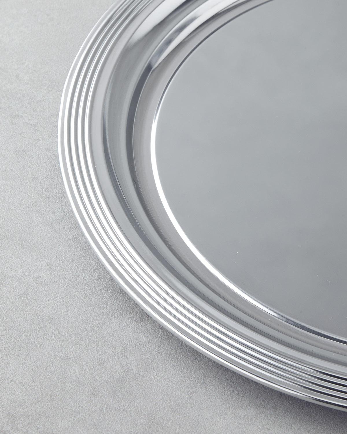 Glow Metal Tray 35 cm Silver (view 3)