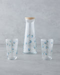 Bloom Glass 3 Pieces Water Set 1150 ml + 400 ml Blue