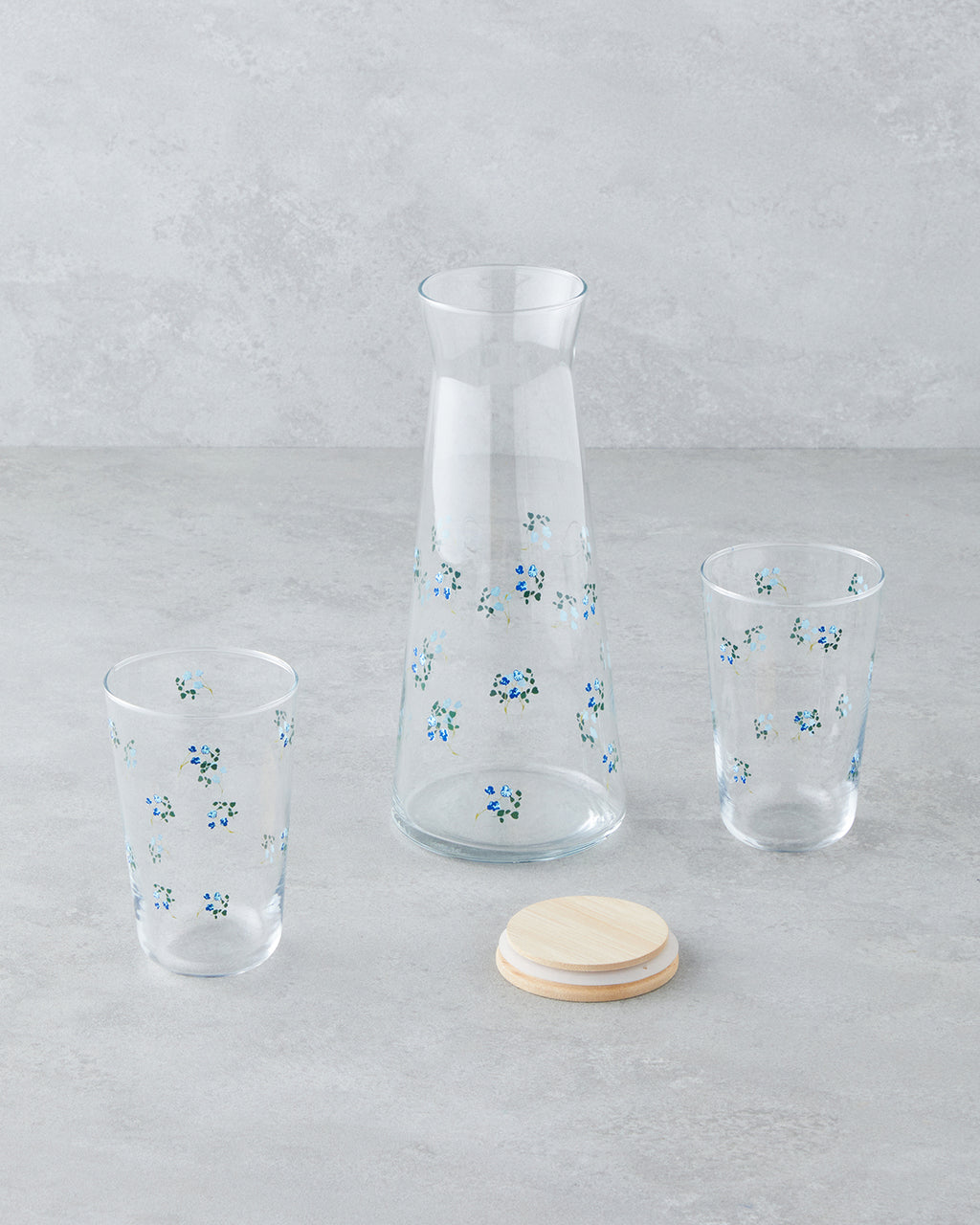 Bloom Glass 3 Pieces Water Set 1150 ml + 400 ml Blue (view 2)