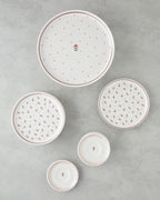 Retro Ceramic Cake Set 13 Pieces 6 Servings Colored (view 2)