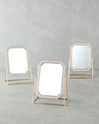 Daniel Metal Desk Mirror 13x18 cm Purple (view 4)
