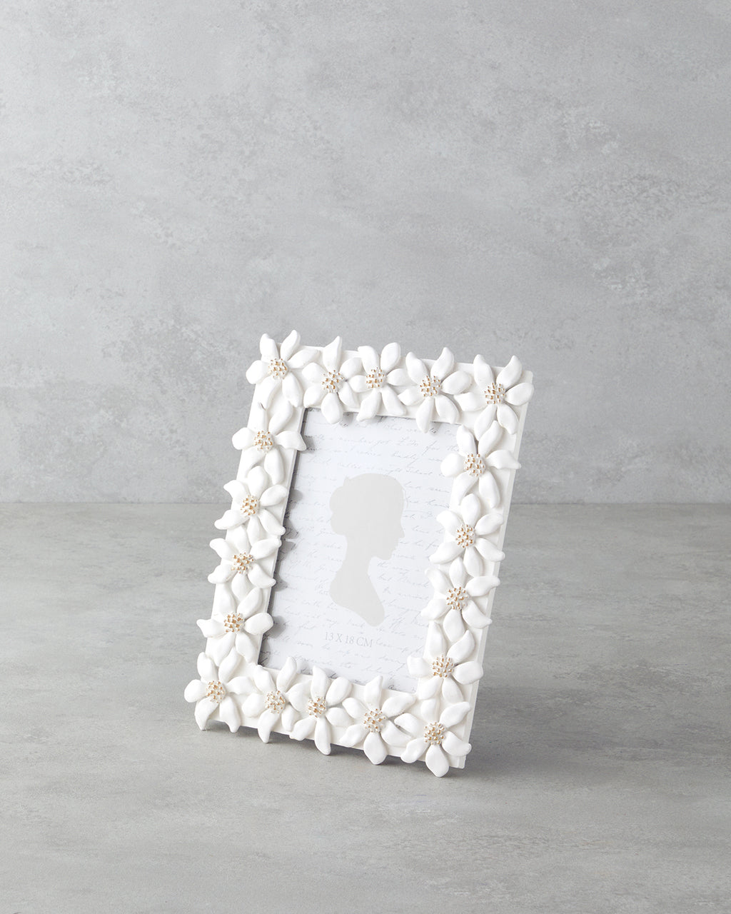 Daisy Bouquet Green Photo Frame 13x18 cm White