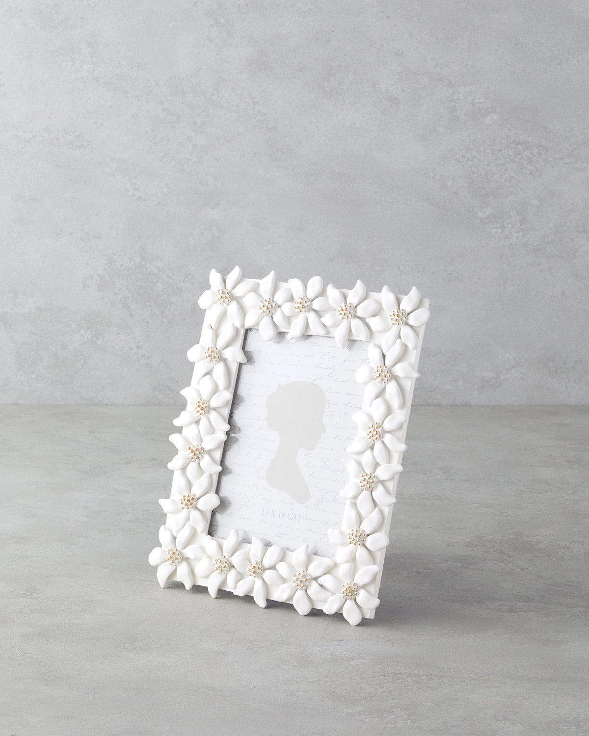 Daisy Bouquet Green Photo Frame 13x18 cm White
