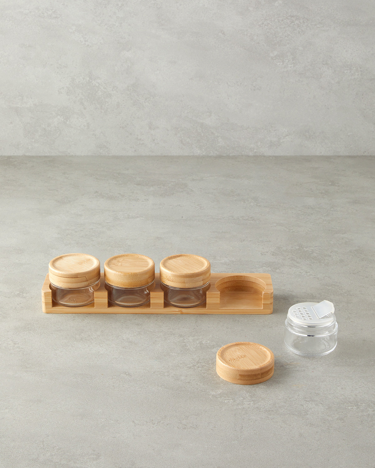 Alina Glass 4 pcs Spice Rack 85 ml Transparent (view 2)
