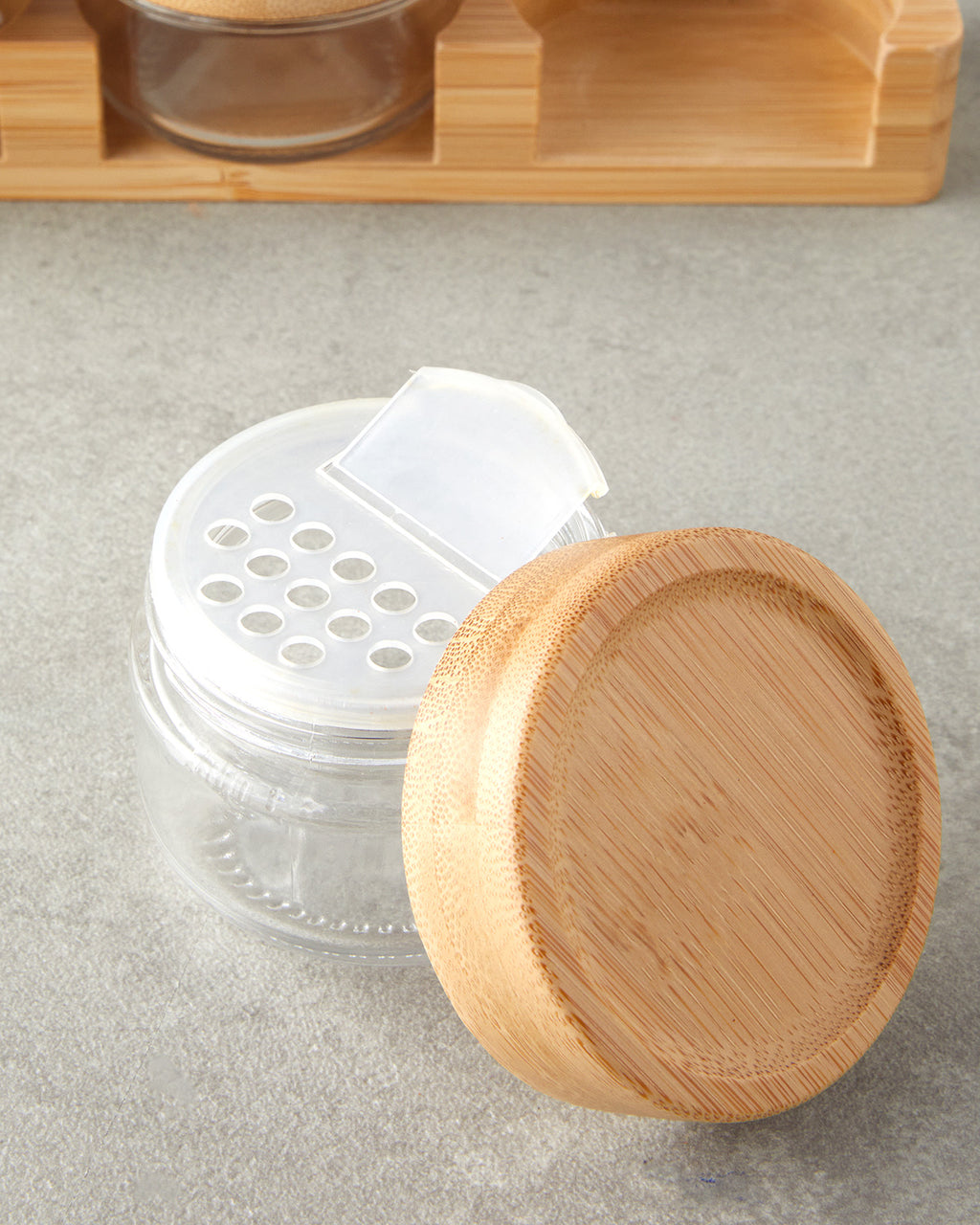 Alina Glass 4 pcs Spice Rack 85 ml Transparent (view 3)