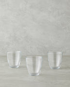 Flux Glass 3 pcs Glass 285 ml Transparent