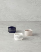 Bona Stoneware 3 pcs Snack Bowl 6.5 cm Black - White - Beige