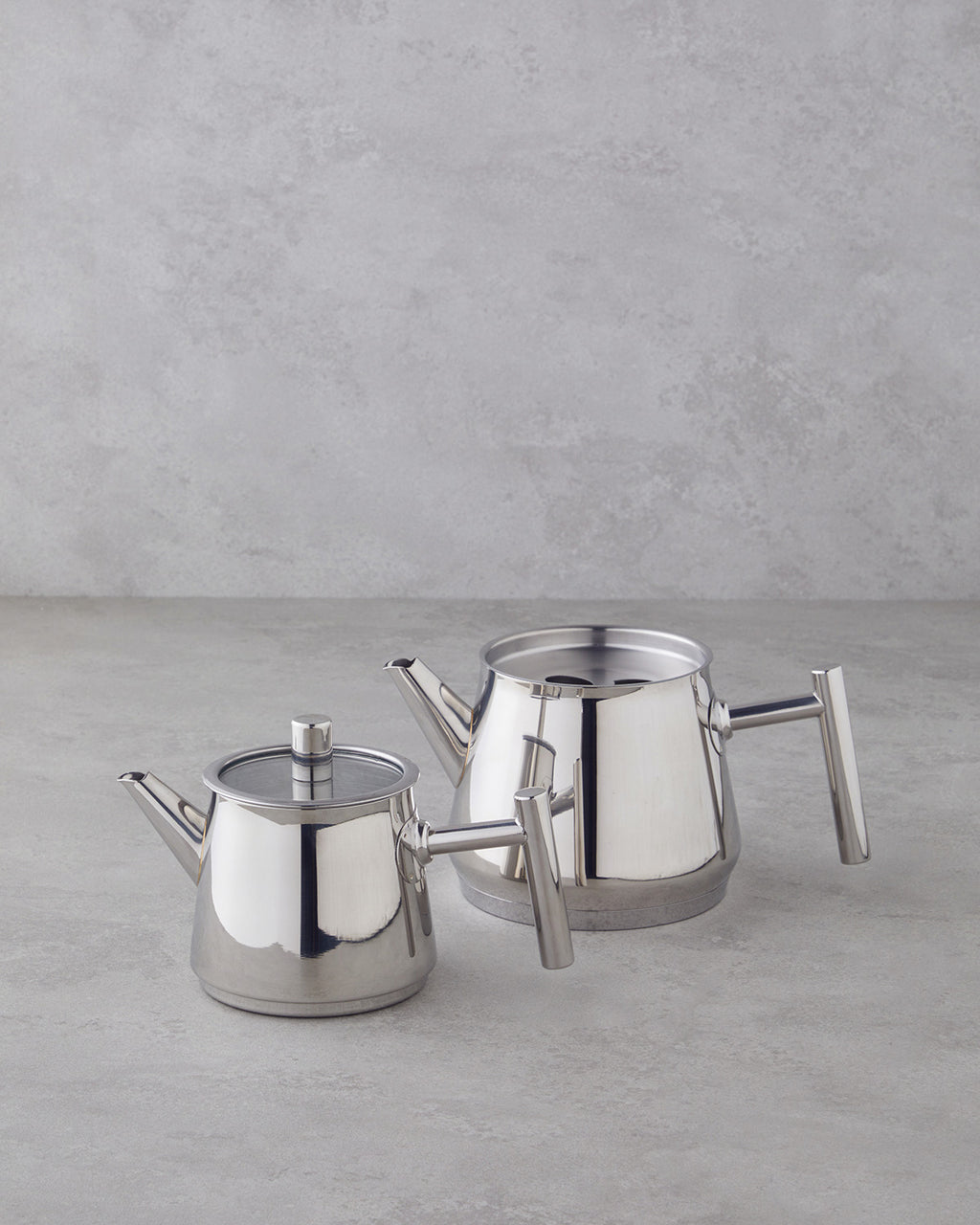 Steel Tea Pot 0.60 L - 1.25 L Silver (view 2)