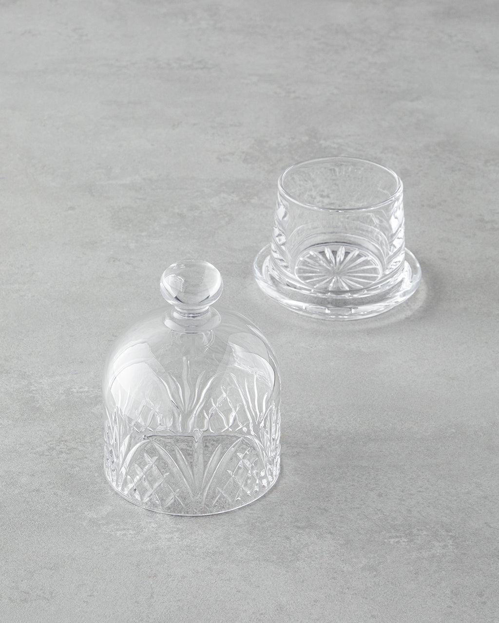Cosmic Glass Sugar Bowl 7x9x11 cm Transparent (view 2)