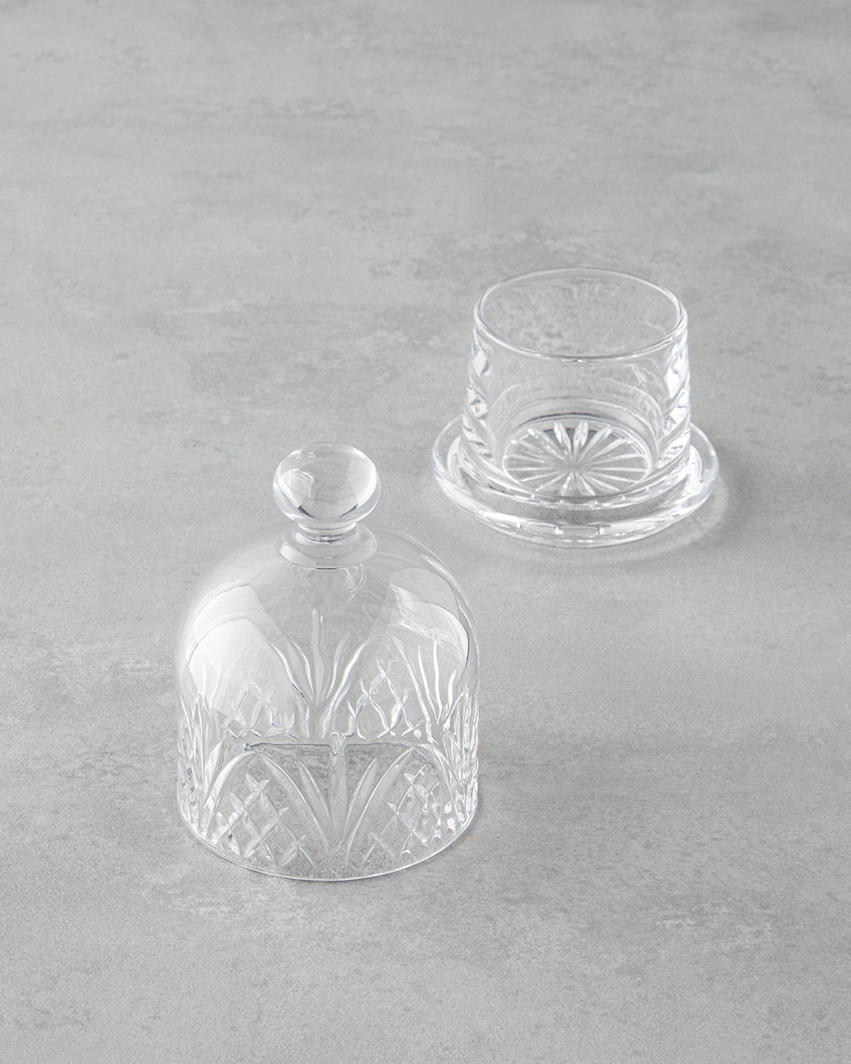 Cosmic Glass Sugar Bowl 7x9x11 cm Transparent (view 2)