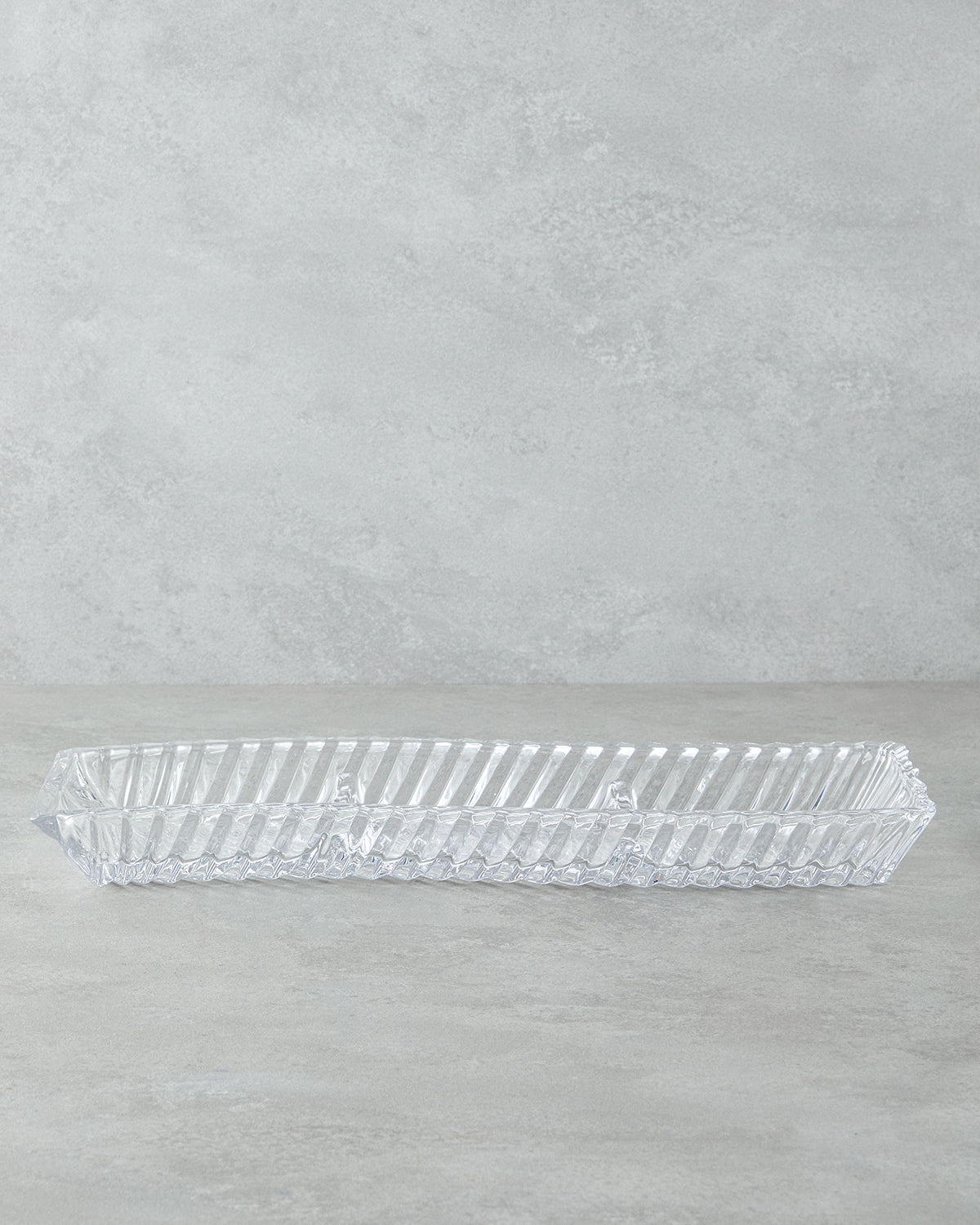 Aura Glass Serving Ware Transparent - 40x14x4 cm