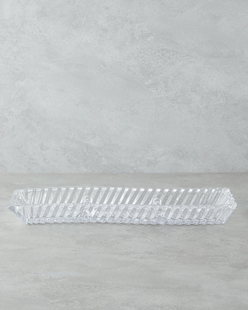 Aura Glass Serving Ware Transparent - 40x14x4 cm