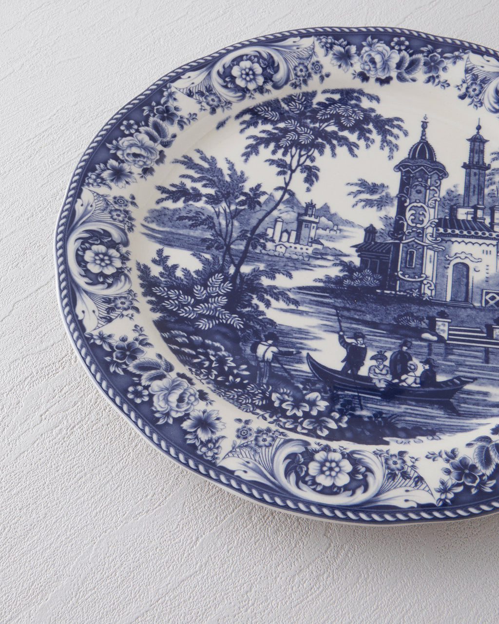 Preston Stoneware Serving Plate 26 cm Navy Blue (view 3)