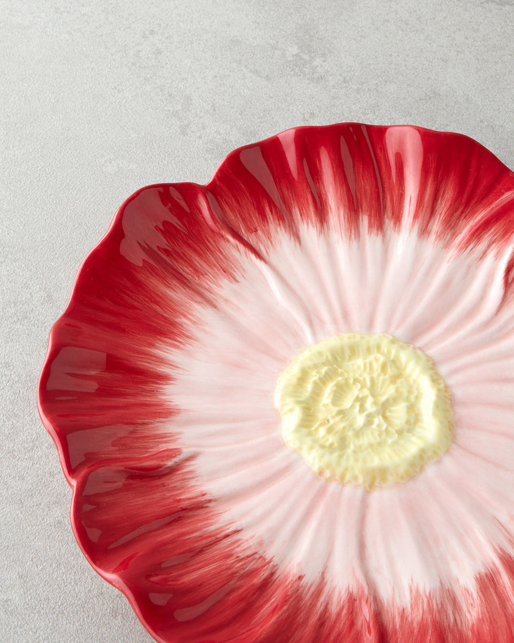 Flowerella Dolomite Cake Plate 21 cm - Green - Pink (view 3)