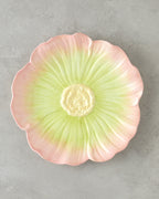 Flowerella Dolomite Serving Plate 26 cm Pink - Green