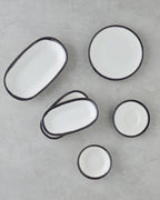 Horizon Porcelain Breakfast Set 16 Pieces, 4 Servings. Black (view 4)