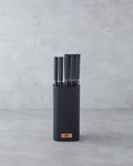 Chef Cut Stainless Steel 6 Pieces Knife Set 11x11x22 cm Black