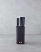 Chef Cut Stainless Steel 6 Pieces Knife Set 11x11x22 cm Black