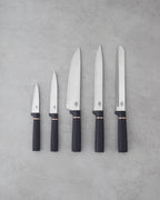 Chef Cut Stainless Steel 6 Pieces Knife Set 11x11x22 cm Black (view 3)