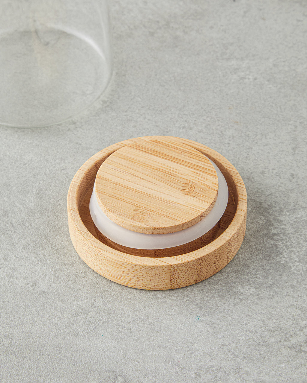 Glass 5 Pieces Spice Rack 300 ml Natural (view 3)