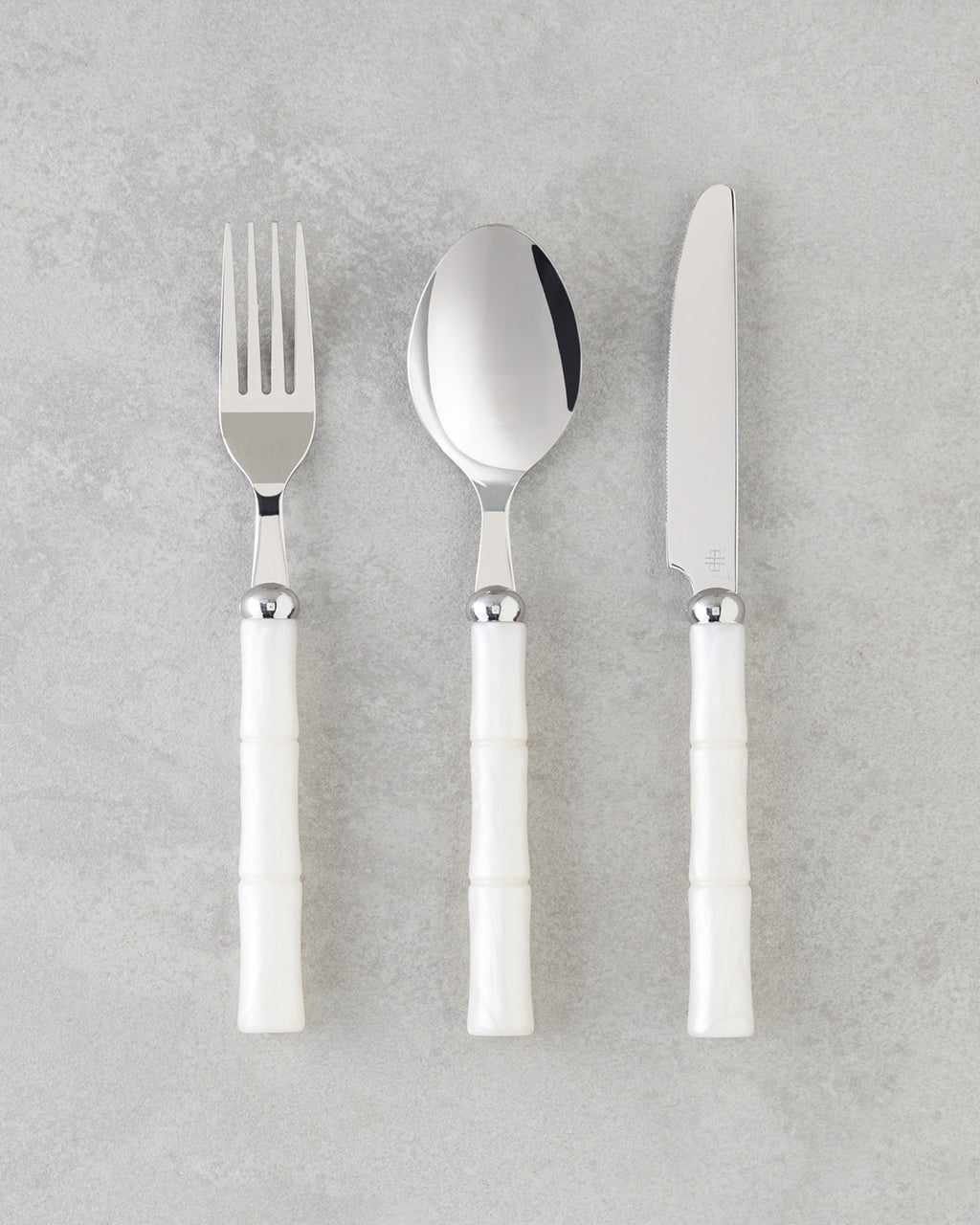 Maria 18/10 Stainless Steel Cutlery Set 18 Pieces, 6 Servings Cream