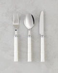 Maria 18/10 Stainless Steel Cutlery Set 18 Pieces, 6 Servings Cream