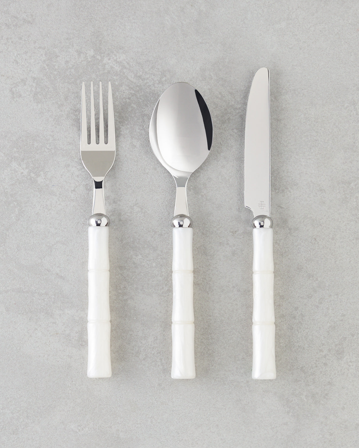 Maria 18/10 Stainless Steel Cutlery Set 18 Pieces, 6 Servings Cream