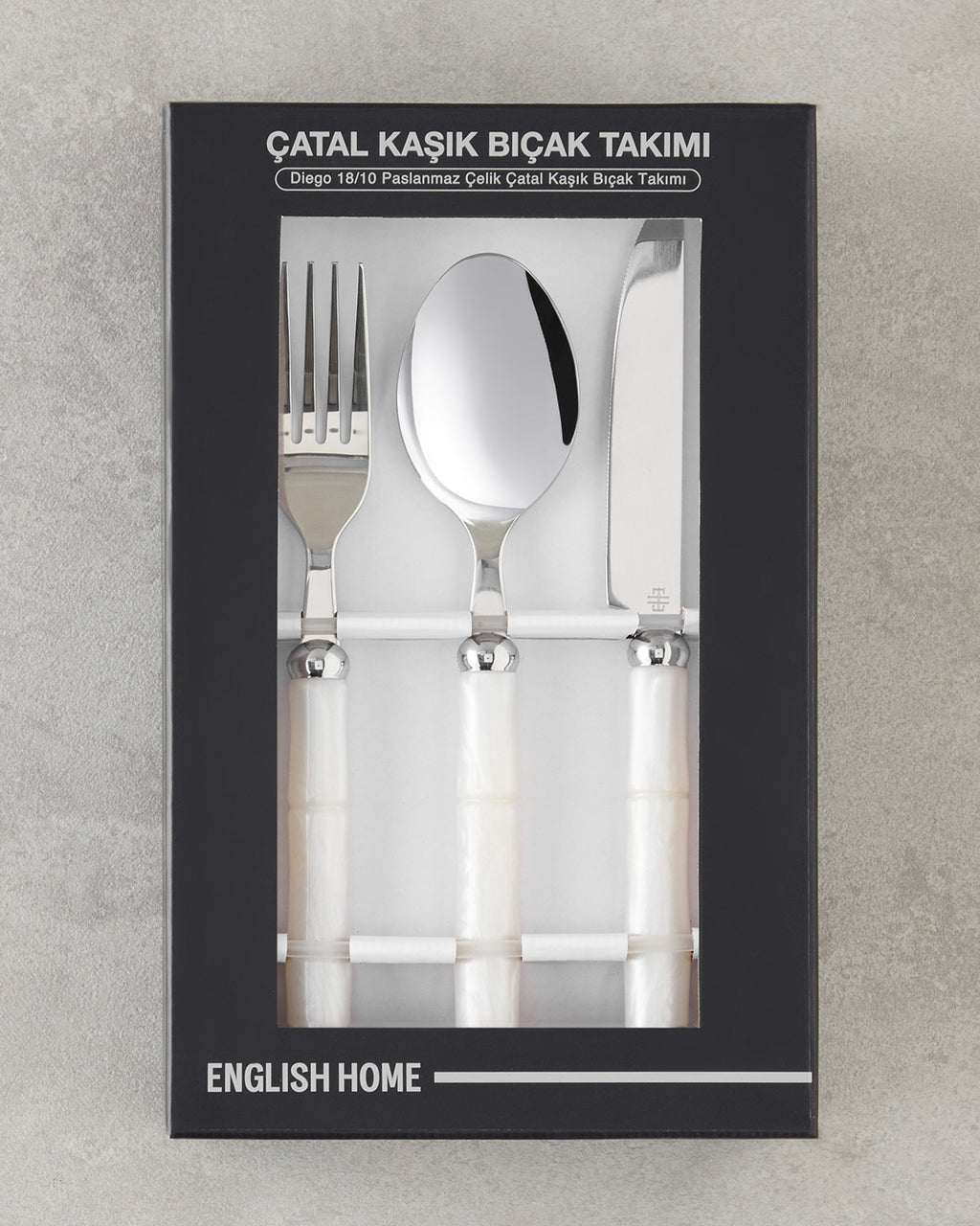 Maria 18/10 Stainless Steel Cutlery Set 18 Pieces, 6 Servings Cream (view 5)