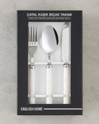 Maria 18/10 Stainless Steel Cutlery Set 18 Pieces, 6 Servings Cream (view 5)