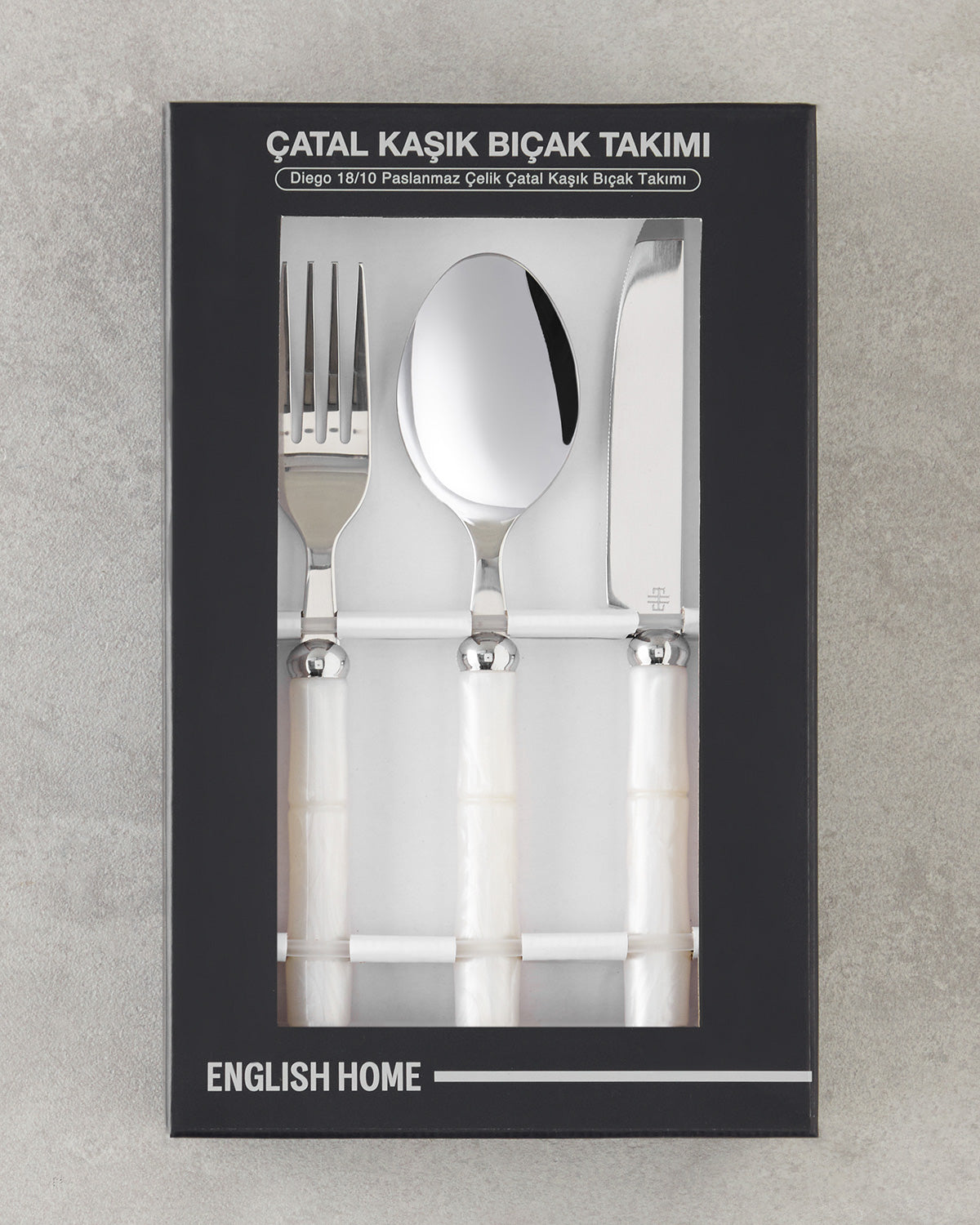 Maria 18/10 Stainless Steel Cutlery Set 18 Pieces, 6 Servings Cream (view 5)