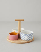 Garden Serenity Stoneware Serving Ware Colored (view 4)