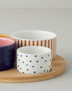 Garden Delight Stoneware 5 Pieces Serving Ware 20 cm Colored (view 2)