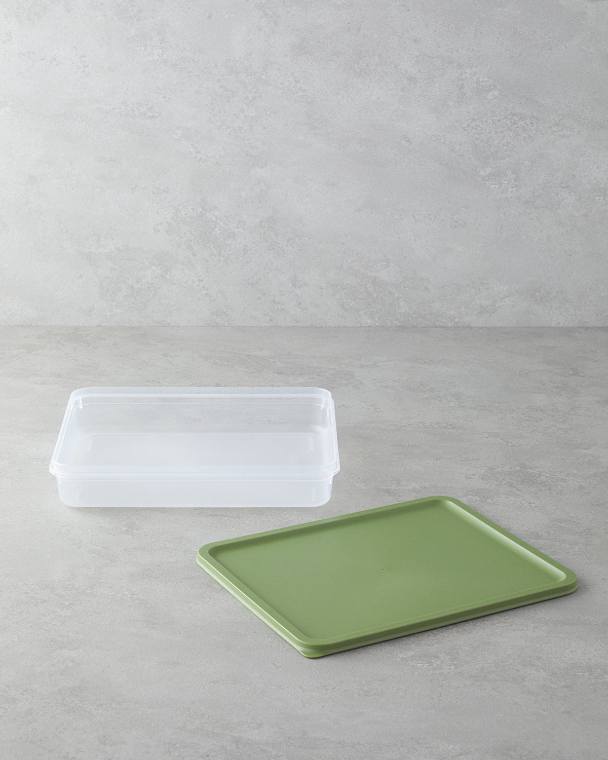 Alice Plastic Storage Container Olive Green - 1200 ml (view 2)