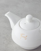 New Bone China Tea Pot Set 400 ml White (view 3)