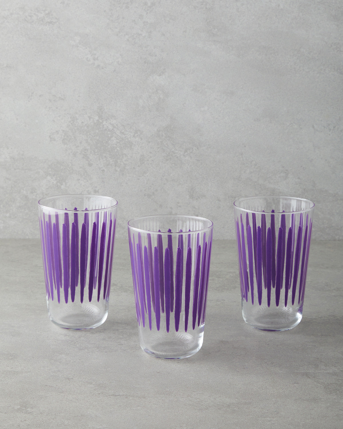 Dynamic Glass 3 pcs Glass 400 ml Violet