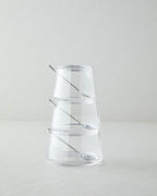 Glass 3 pcs Spice Rack 950 ml Transparent