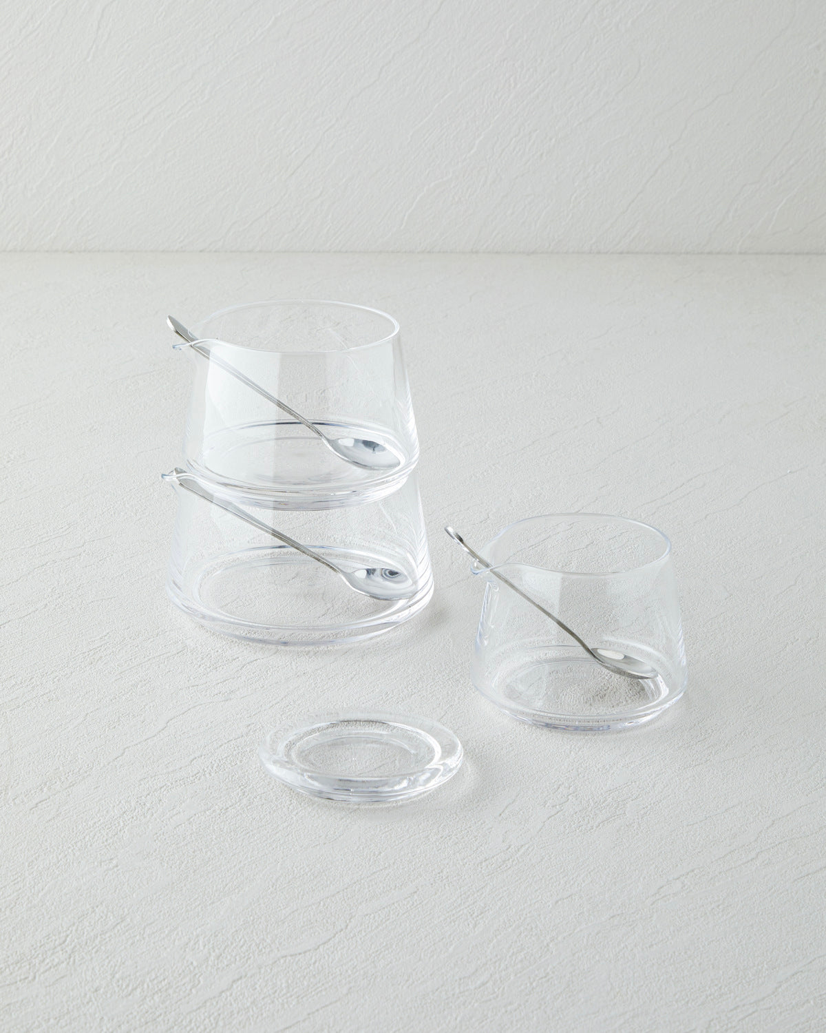 Glass 3 pcs Spice Rack 950 ml Transparent (view 2)