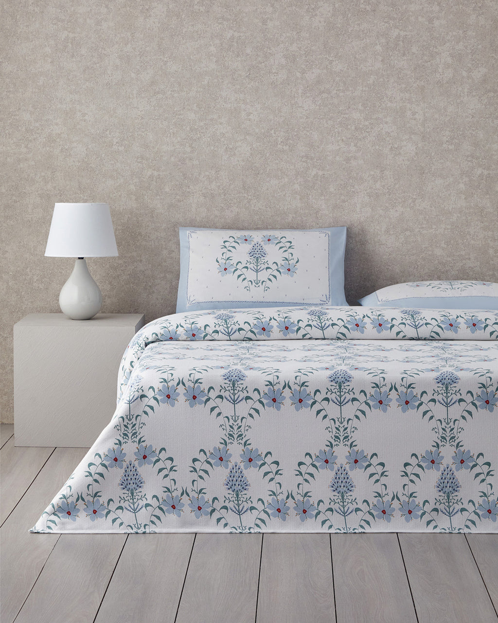 Violet Star Printed Summer Blanket Set Blue - Single 150x220 cm
