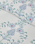 Violet Star Printed Summer Blanket Set Blue - King 240x220 cm (view 3)