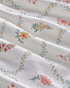 Chamomile Cells Printed Double Size Summer Blanket Set 200x220 cm Yellow (view 5)