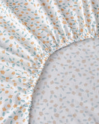 Chamomile Cells Printed Double Size Summer Blanket Set 200x220 cm Yellow (view 6)