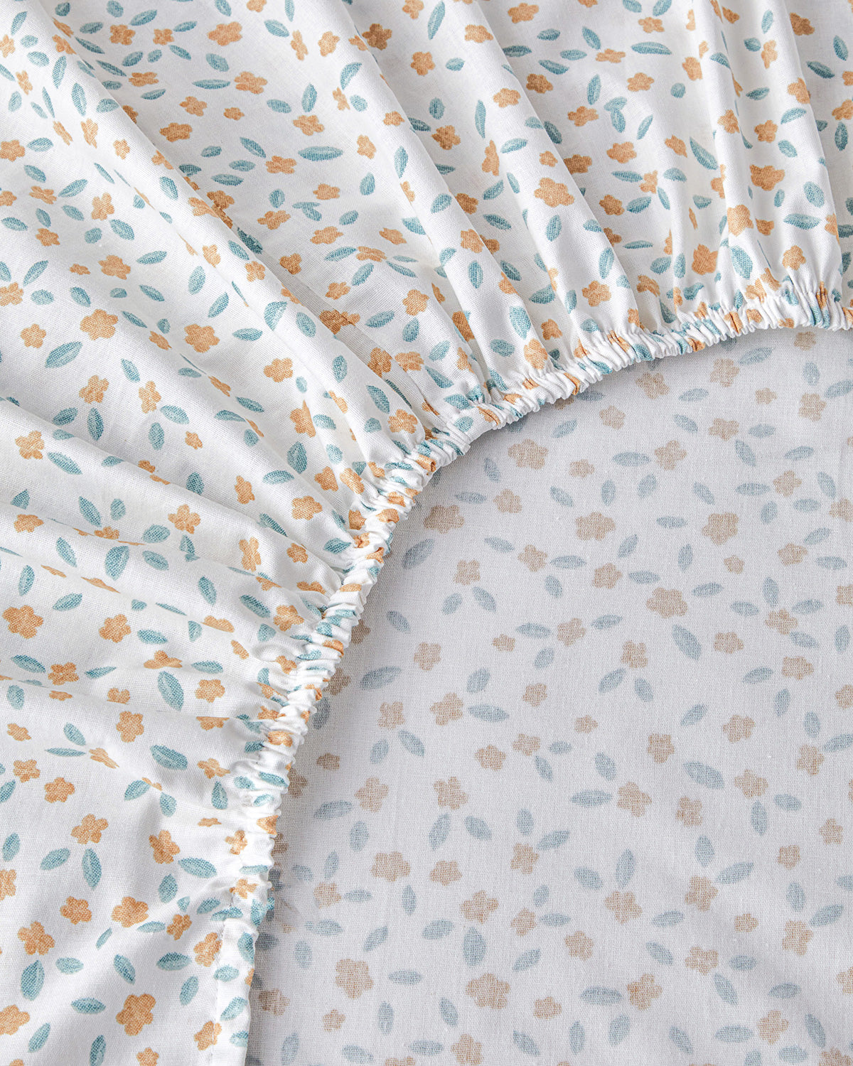Chamomile Cells Printed Double Size Summer Blanket Set 200x220 cm Yellow (view 6)