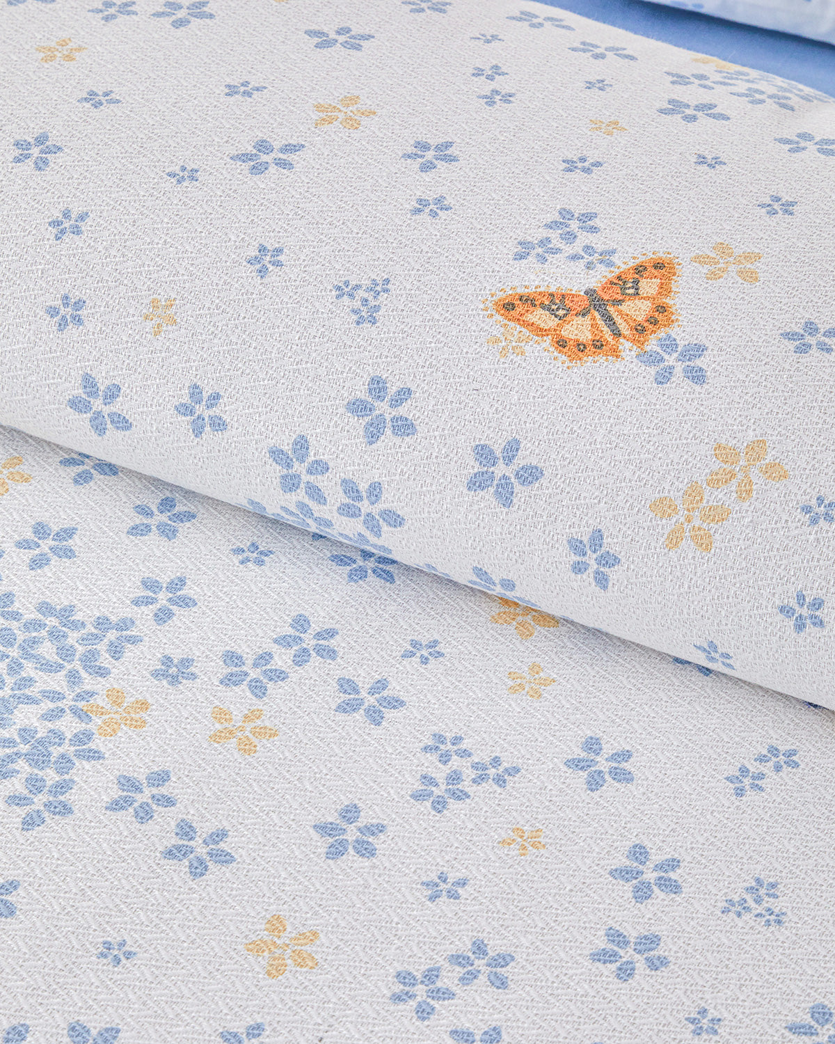 Printed Summer Blanket Set Blue (view 3)