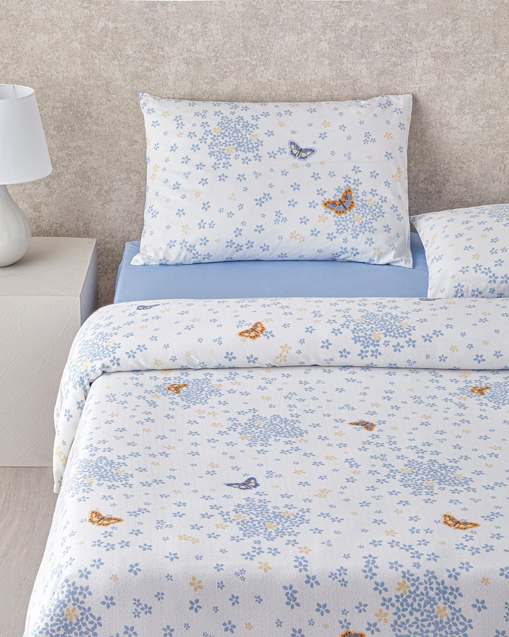 Printed Summer Blanket Set Blue (view 8)
