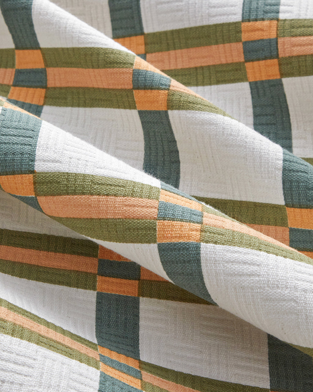 Summer Plaid Printed Cotton Summer Blanket Green (view 8)