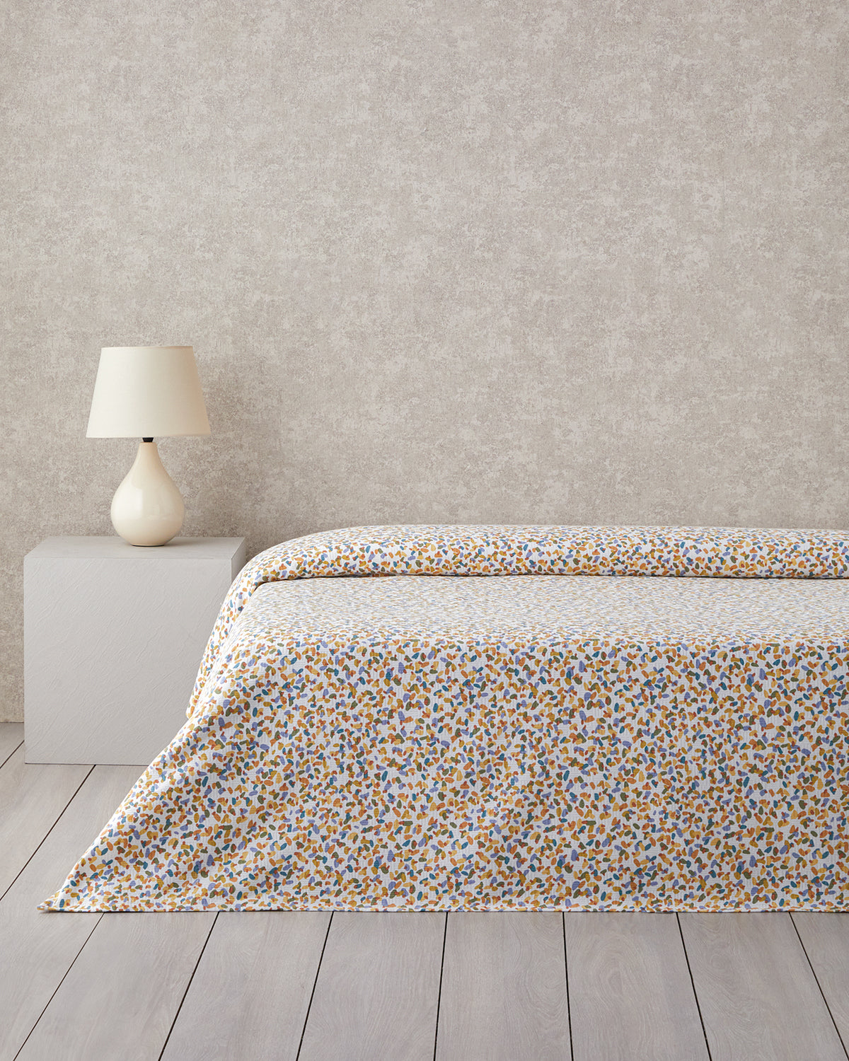 Splash Printed Cotton Summer Blanket Green - Single 150x220 cm