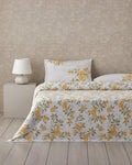 Printed Summer Blanket Set Yellow - Single 150x220 cm