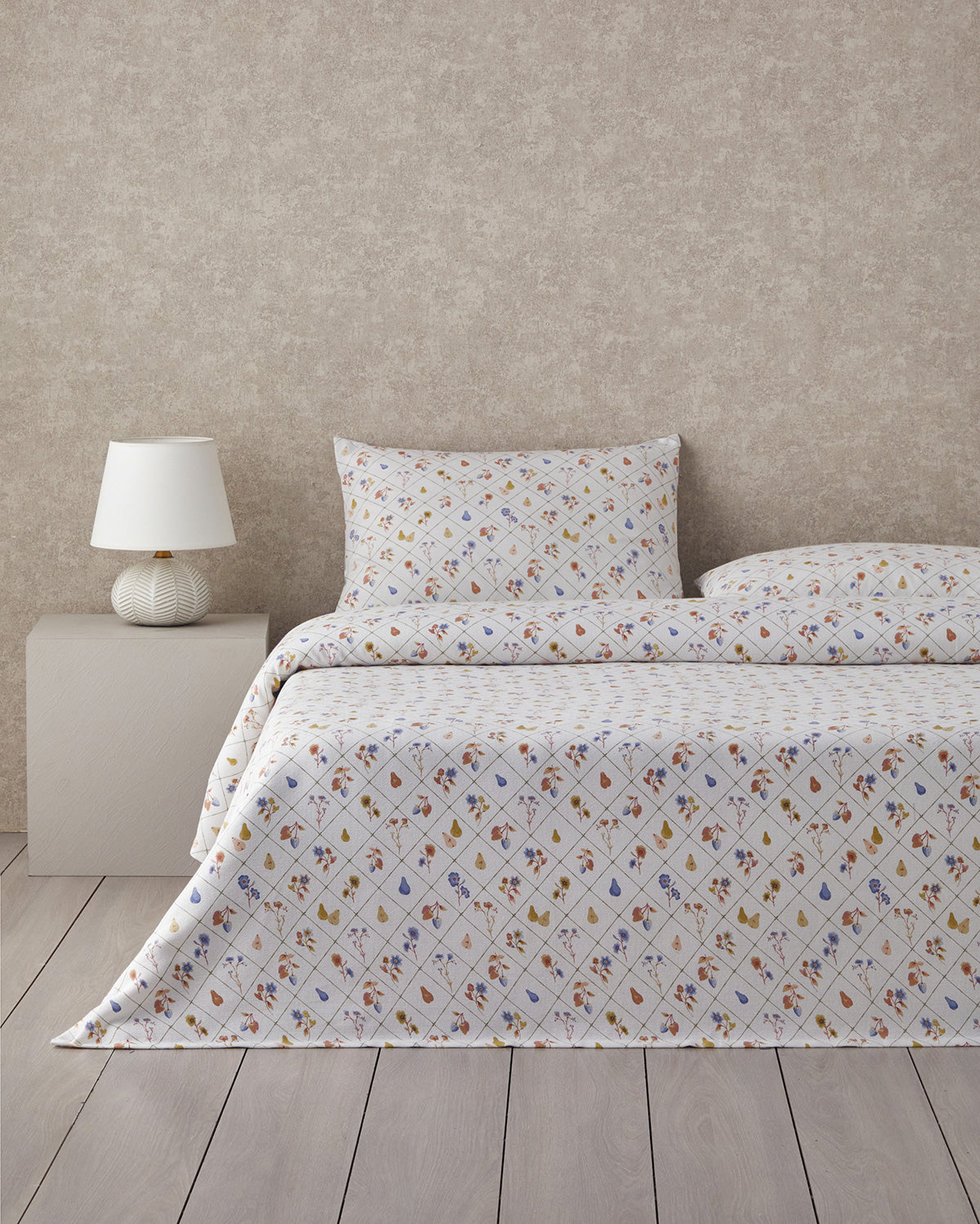 Pear Garden Printed Summer Blanket Set Green (view 7)