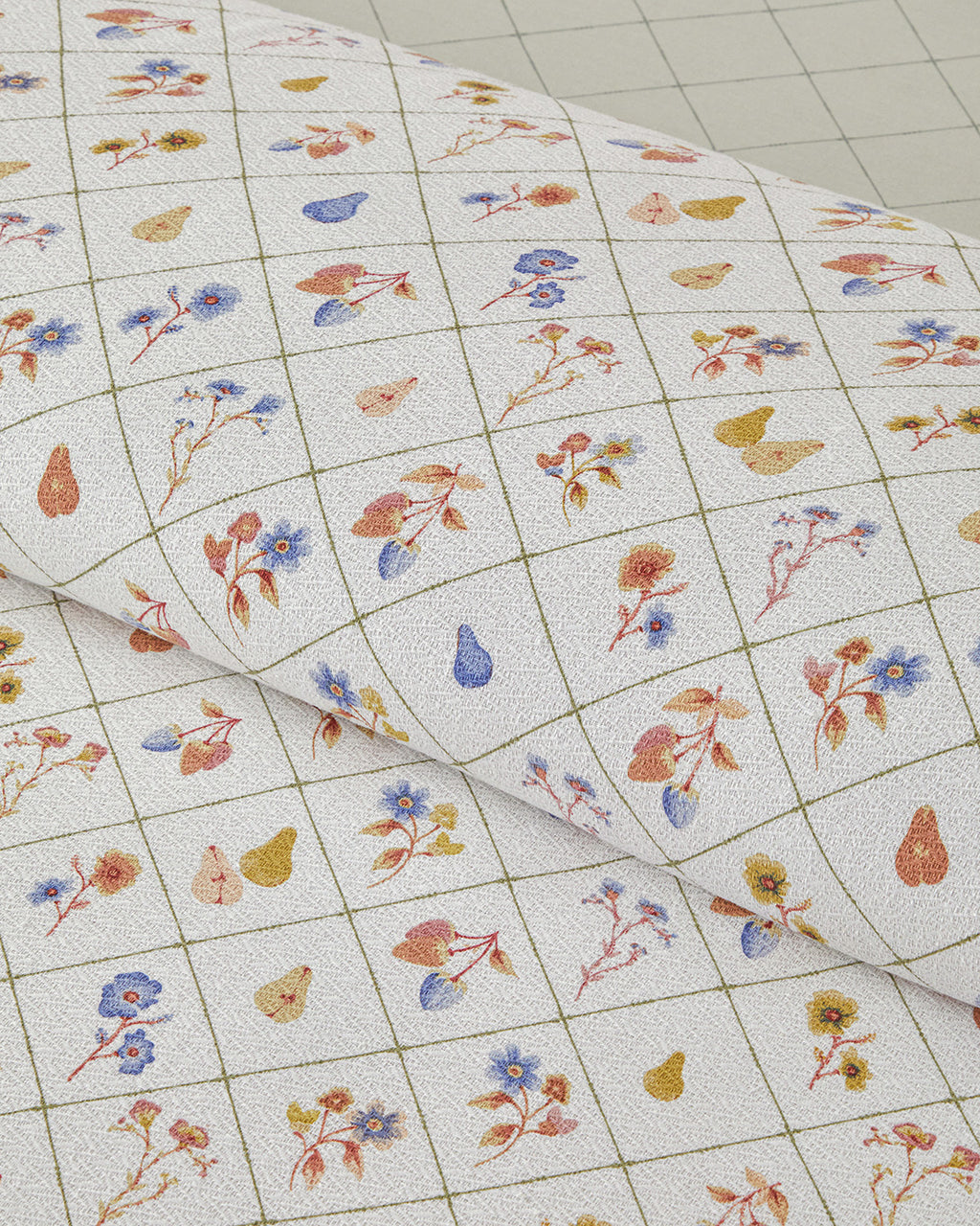 Pear Garden Printed Summer Blanket Set Green (view 9)