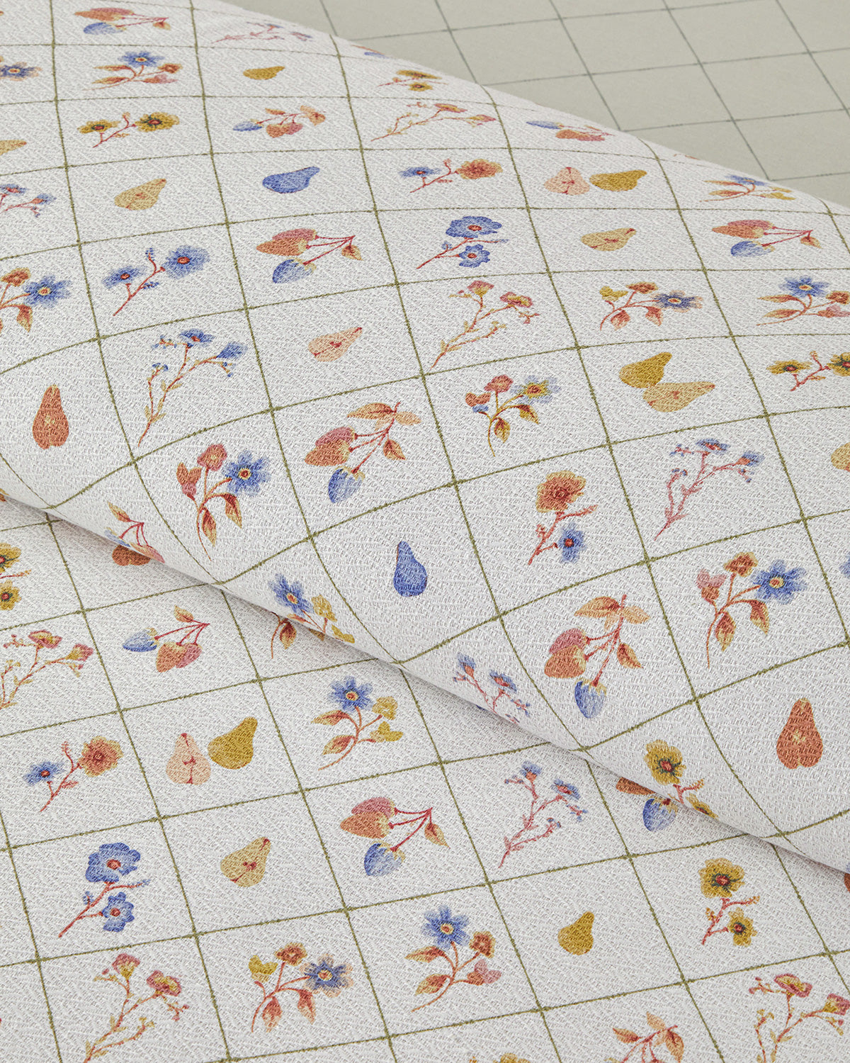 Pear Garden Printed Summer Blanket Set Green (view 9)
